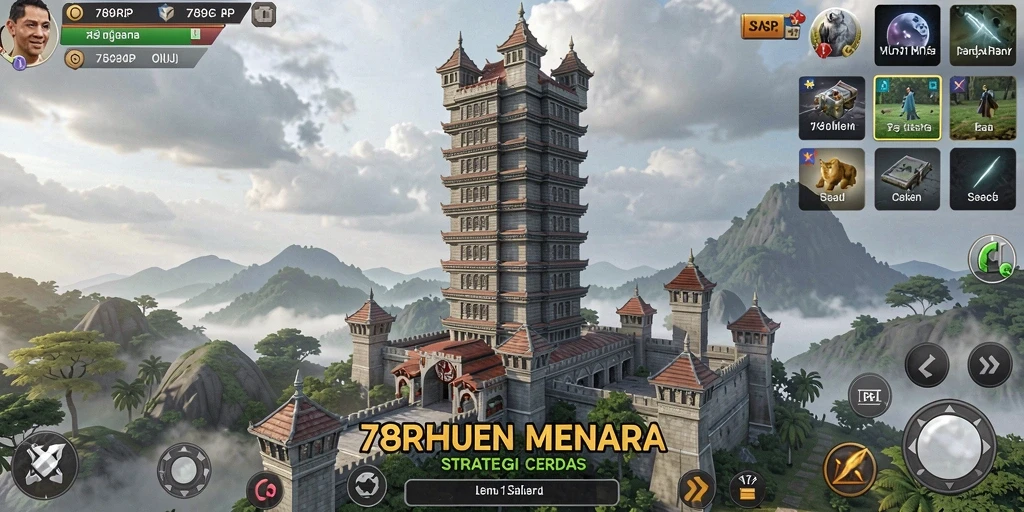 Screenshot utama 789RP menampilkan aksi pertahanan menara yang mendebarkan.