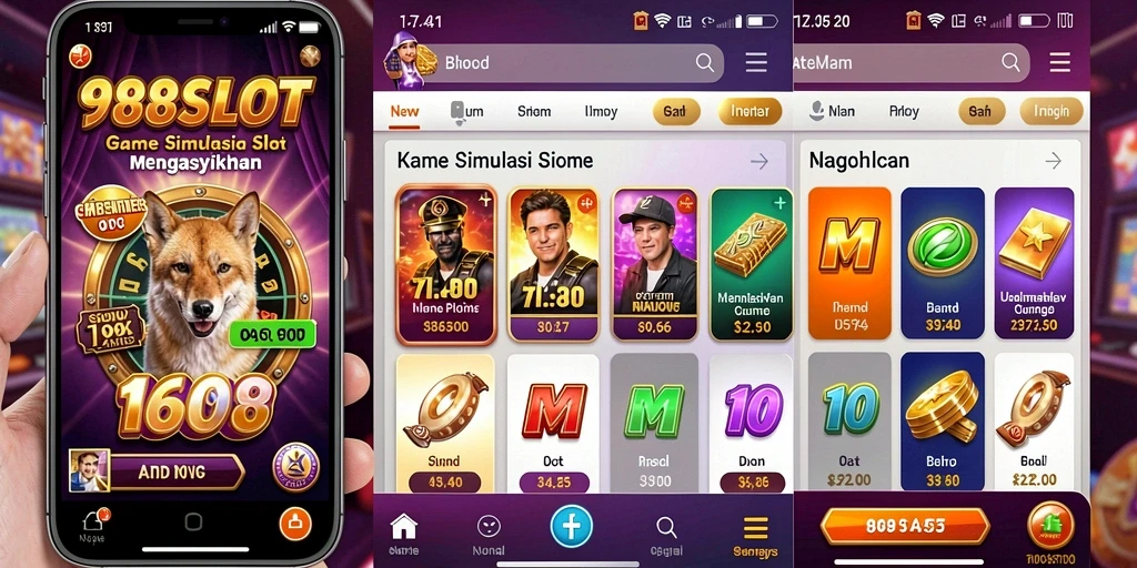Screenshot gameplay <strong>988SLOT</strong> menampilkan mesin slot yang menarik dan fitur bonus.