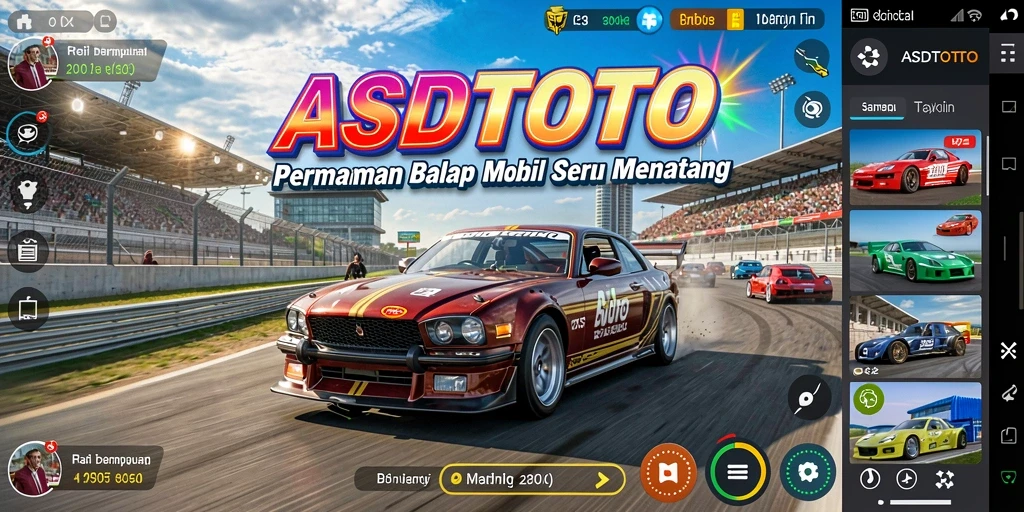 Gameplay ASDTOTO yang menegangkan dalam aksi balap mobil.