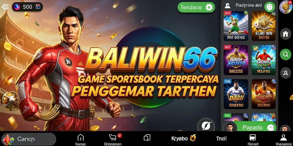 Tampilan gameplay BALIWIN66 menunjukkan taruhan olahraga secara real-time.