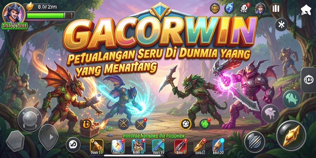 Screenshot gameplay GACORWIN yang menunjukkan petualangan seru.