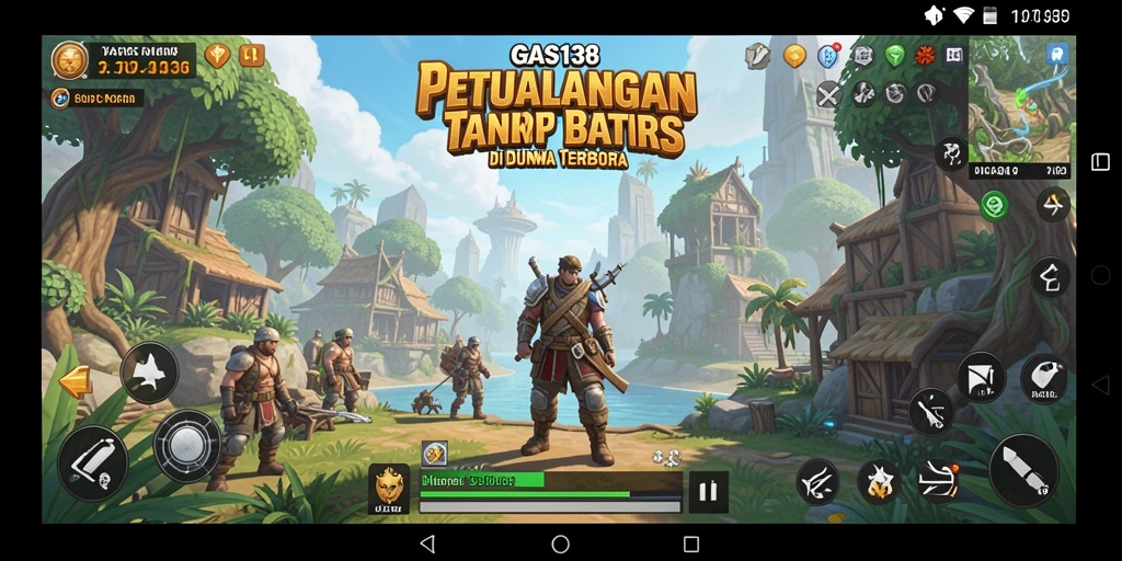 Screenshot menunjukkan gameplay menarik dalam dunia terbuka GAS138.