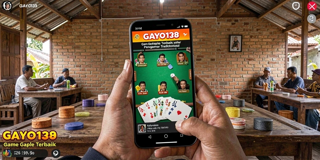 Tampilan gameplay Gaple yang seru di GAYO138.