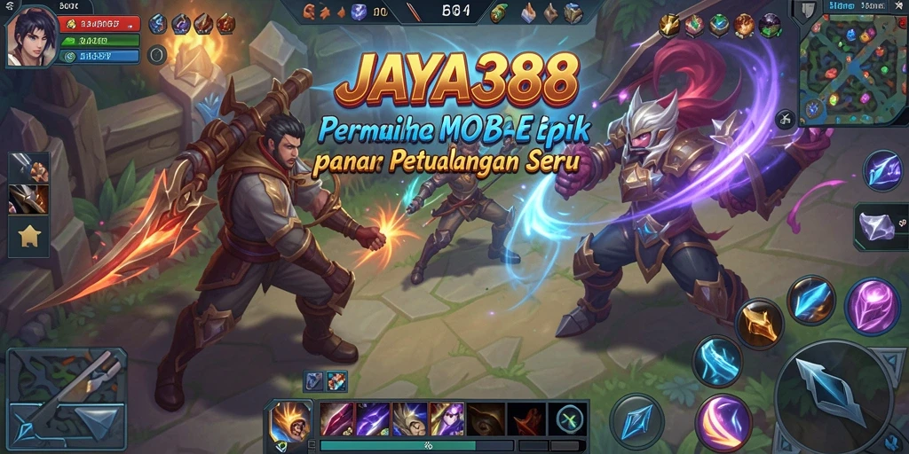 Screenshot gameplay JAYA388 yang menampilkan pertempuran seru dan karakter unik.