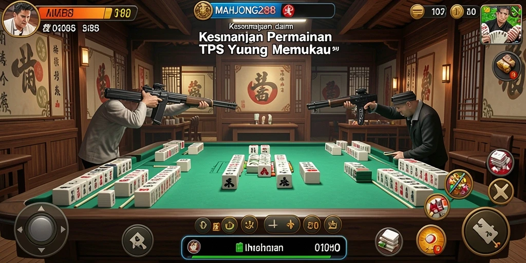 Screenshot gameplay MAHJONG288 yang menampilkan aksi seru dalam TPS.