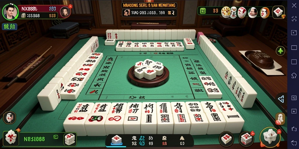 Gameplay seru dan menantang dari NX888 di Mahjong.
