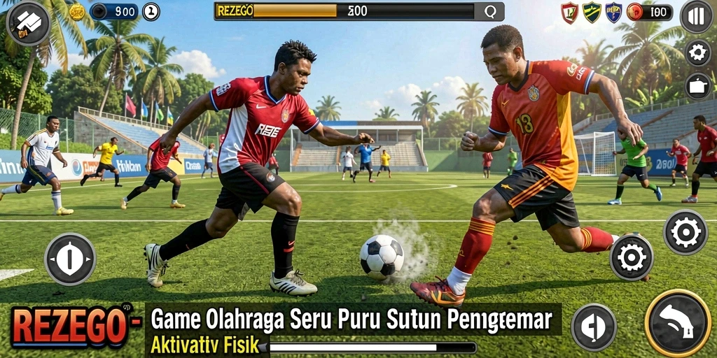Tangkapan layar utama REZEGO menampilkan gameplay seru yang mengasyikkan.