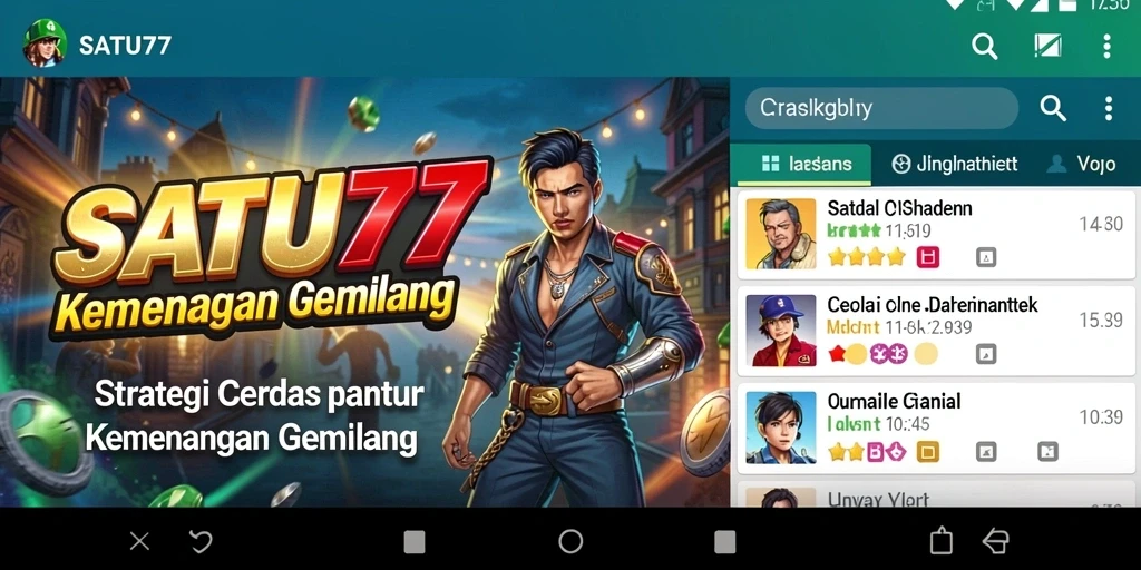 Screenshot gameplay SATU77 menampilkan strategi dan taktik yang mendebarkan.