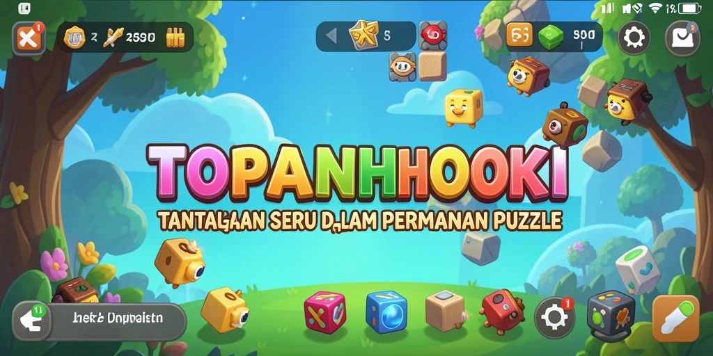 Tampilan gameplay seru dari TOPANHOKI yang menguji pikiran.